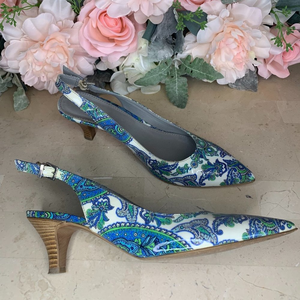 Leather Slingbacks 37.5